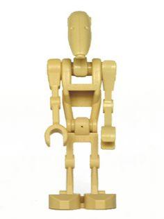 LEGO Minifigure -- Battle Droid with 1 Straight Arm-Star Wars / Star Wars Episode 1 -- SW001C -- Creative Brick Builders